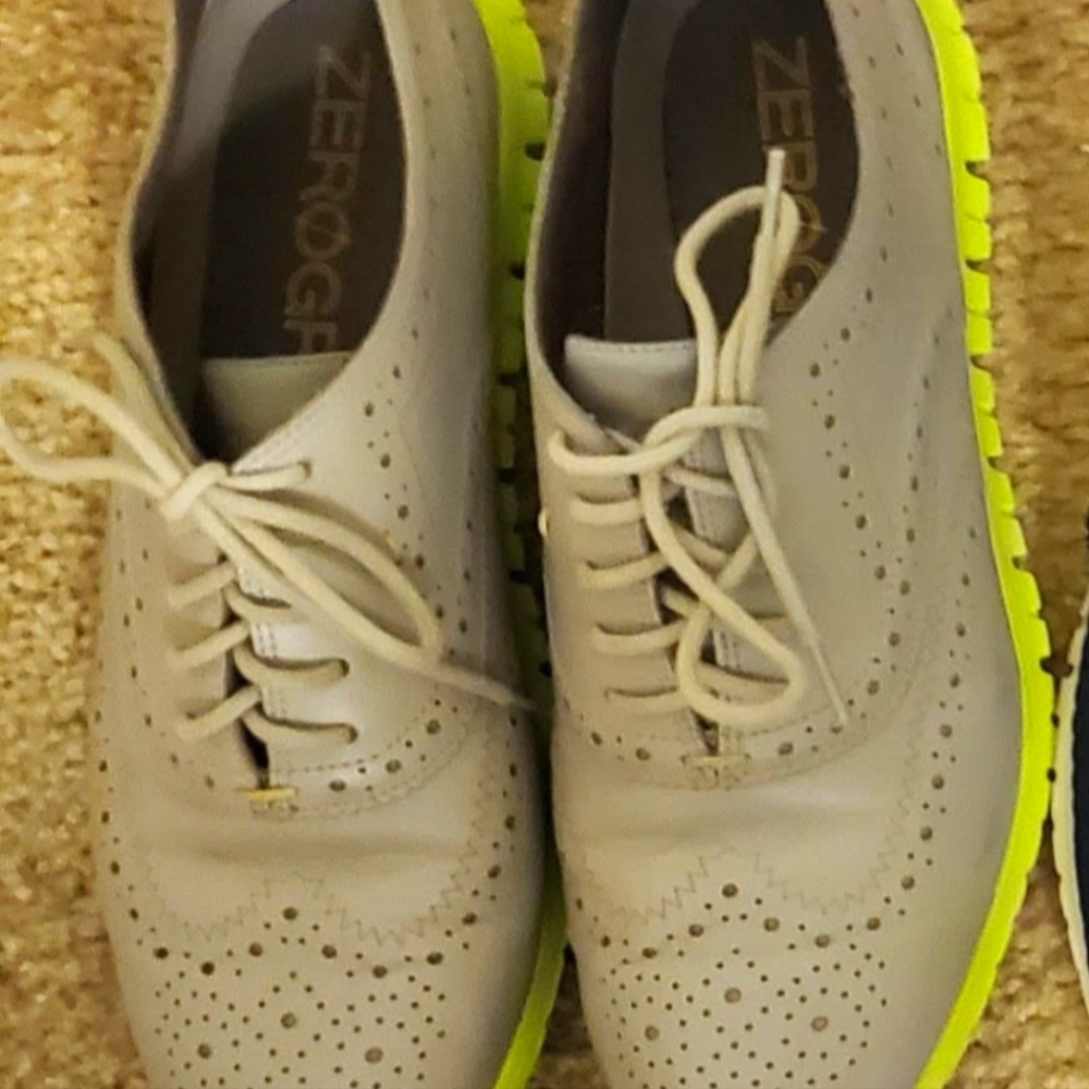 Cole Haan Oxfords - Gray/Lime